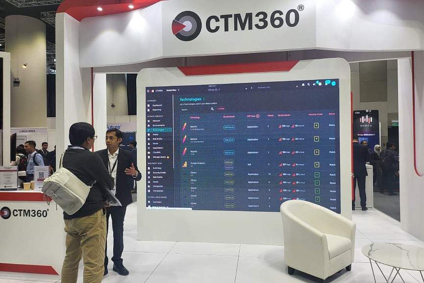 Stand CTM360 lors d’un salon de cybersécurité